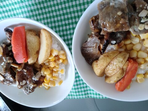 とうもろこしと食べる☆焼肉丼